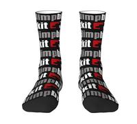 GEPANY Bizkit Rap Rock Band Limp Crew Socks Colorful and Adorable Patterned Mid-calf Socks A Delightful Surprise for Both Men and Women