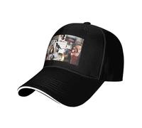 GEPANY Unisex Bruce Singer hat Baseball Caps Breathable Mesh - Sided Adjustable Snapback Baseball Caps Black One Size