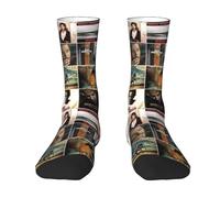 GEPANY Unisex Bruce Singer Springsteen Rock Lightweight Running and Boot Socks Long Socks For Women Men