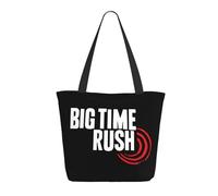 GEPANY Women's Big Rock Time Music Rush Vibrant Tote Zipper-Closure Tote Bag Suitable for Shopping Traveling and Commuting
