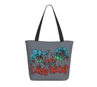 GEPANY Women's Bizkit Rap Rock Band Limp Vibrant Tote Zipper-Closure Tote Bag Suitable for Shopping Traveling and Commuting
