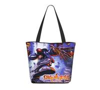 GEPANY Women's Bizkit Rap Rock Band Limp Vibrant Tote Zipper-Closure Tote Bag Suitable for Shopping Traveling and Commuting