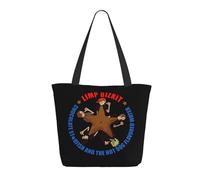 GEPANY Women's Bizkit Rap Rock Band Limp Vibrant Tote Zipper-Closure Tote Bag Suitable for Shopping Traveling and Commuting
