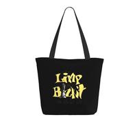 GEPANY Women's Bizkit Rap Rock Band Limp Vibrant Tote Zipper-Closure Tote Bag Suitable for Shopping Traveling and Commuting