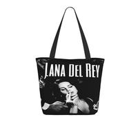 GEPANY Women's Del Rey Singer Lana Vibrant Tote Zipper-Closure Tote Bag Suitable for Shopping Traveling and Commuting