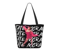 GEPANY Women's Mcrae Singer Tate Vibrant Tote Zipper-Closure Tote Bag Suitable for Shopping Traveling and Commuting