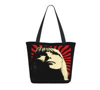 GEPANY Women's Mitchell Music Singer Joni Vibrant Tote Zipper-Closure Tote Bag Suitable for Shopping Traveling and Commuting