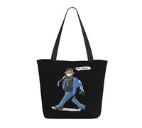 GEPANY Women's Rapper Lamar Singer Kendrick Vibrant Tote Zipper-Closure Tote Bag Suitable for Shopping Traveling and Commuting