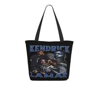 GEPANY Women's Rapper Lamar Singer Kendrick Vibrant Tote Zipper-Closure Tote Bag Suitable for Shopping Traveling and Commuting