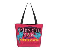 GEPANY Women's Rapper Lamar Singer Kendrick Vibrant Tote Zipper-Closure Tote Bag Suitable for Shopping Traveling and Commuting