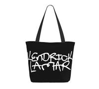 GEPANY Women's Rapper Lamar Singer Kendrick Vibrant Tote Zipper-Closure Tote Bag Suitable for Shopping Traveling and Commuting