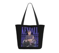 GEPANY Women's Time Rock Music Big Boy band Rush Vibrant Tote Zipper-Closure Tote Bag Suitable for Shopping Traveling and Commuting