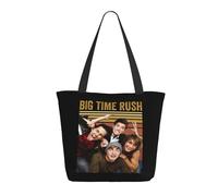 GEPANY Women's Time Rock Music Big Boy band Rush Vibrant Tote Zipper-Closure Tote Bag Suitable for Shopping Traveling and Commuting