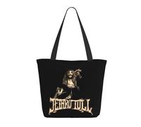 GEPANY Women's Tull Rock Band Jethro Vibrant Tote Zipper-Closure Tote Bag Suitable for Shopping Traveling and Commuting