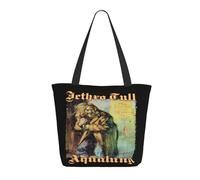 GEPANY Women's Tull Rock Band Jethro Vibrant Tote Zipper-Closure Tote Bag Suitable for Shopping Traveling and Commuting