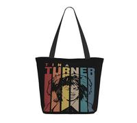 GEPANY Women's Turner-Rock Singer Tina Vibrant Tote Zipper-Closure Tote Bag Suitable for Shopping Traveling and Commuting