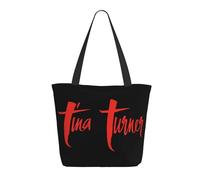 GEPANY Women's Turner-Rock Singer Tina Vibrant Tote Zipper-Closure Tote Bag Suitable for Shopping Traveling and Commuting