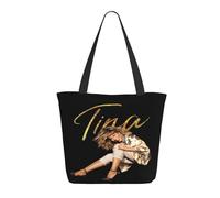 GEPANY Women's Turner-Rock Singer Tina Vibrant Tote Zipper-Closure Tote Bag Suitable for Shopping Traveling and Commuting
