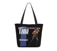 GEPANY Women's Turner-Rock Singer Tina Vibrant Tote Zipper-Closure Tote Bag Suitable for Shopping Traveling and Commuting