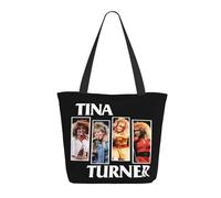 GEPANY Women's Turner-Rock Singer Tina Vibrant Tote Zipper-Closure Tote Bag Suitable for Shopping Traveling and Commuting