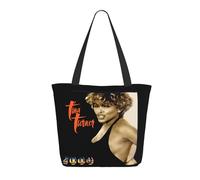 GEPANY Women's Turner-Rock Singer Tina Vibrant Tote Zipper-Closure Tote Bag Suitable for Shopping Traveling and Commuting