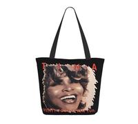 GEPANY Women's Turner-Rock Singer Tina Vibrant Tote Zipper-Closure Tote Bag Suitable for Shopping Traveling and Commuting