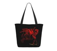 GEPANY Women's Turner-Rock Singer Tina Vibrant Tote Zipper-Closure Tote Bag Suitable for Shopping Traveling and Commuting