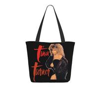 GEPANY Women's Turner-Rock Singer Tina Vibrant Tote Zipper-Closure Tote Bag Suitable for Shopping Traveling and Commuting