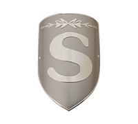 Gepinke Bike Head Badge Soft Aluminum Decals Stickers for MTB BMX Folding Bicycle Front Frame Steam Cycling Accessories Emblem Tube DIY (S Mark)