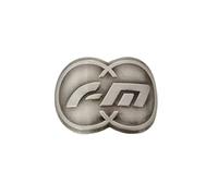 Gepinke FM-Birdy Bicycle Head Badge Sticker BMX Folding Bicycle MTB Bicycle Front Frame Sticker Bicycle Tag, Personal Decoration Sticker Vintage Bicycle Head Badge (Silver FM)