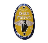 Gepinke MTB Bike Head Badge Decals Stickers BMX Foldable Bike Frame Sticker (Friday)