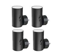 GEPLAD - 4 Pack LED Night Light, Dusk to Dawn Sensor, Modern Night Lights Connect to Wall, 3000K Soft White, Adjustable Brightness 5-300lm, Night Lights