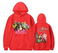 GEPLUM Hoodie The Big Lez Show Merch Cartoon Printed Sweatshirt Unisex Oversized Long Sleeve Top Vintage Pullover Hoodies For Women and Men XXS-4XL-Red||xx_l