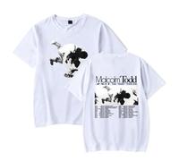 GEPLUM Malcolm Todd Tour Print Tshirt Casual Hip Hop Short Sleeve Summer Top Oversized Clothing for Women Men XXS-4XL-White||x_s