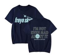 GEPLUM T-Shirt Fr-eya Singer Skye Vintage Printed Short Sleeve Hip Hop Oversized Summer Tops for Women Men XXS-4XL-Navy Blue||s