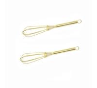 GEPOR Mini Whisks 5 inch 2Pcs Gold