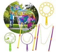 GEPROSMA Bubble Wands Bubble Machine for Kids Toddlers,55cm (21.7in) Giant Bubbles Rope Multipack Kit, Big Bubble Wands Maker 30CM,Large Bubble mixture Blower, Outdoor Toys Garden Games