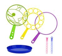 GEPROSMA Large Bubble Wands Multipack Bubble Machine for Kids Toddlers,32CM Giant Big Bubble wands Maker kit with Small Bubble Tubes Blower,Bubbles party bag fillers,Outdoor Garden Toys