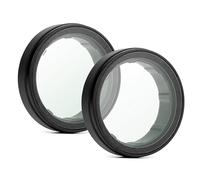 GEPULY 2 Pack UV Filter Lens Cover for GoPro Hero 3 3+ 4 Silver Black Accessories, Optical Glass HD Protective Lens Replacement Multi-Layer Coatings Anti-Scratch Protector for Go Pro Accessory