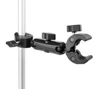 GEPULY 360° Double Super Clamp Mount Umbrella Attachment for Chair Cameras
