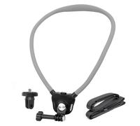GEPULY 360° Rotatable POV Neck Mount with Chest Strap for Action Cameras | J-Hook Holder Stable Vlogging Bendable Necklace Camera Mount One-Click Design for GoPro Mission DJI Osmo Action 6 Insta360 X5