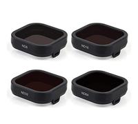 GEPULY 4 Pack Camera Lens Filter ND8 ND16 ND32 ND64 for GoPro Hero 12/11/10/9 Black, Neutral Density Lens Filters, Multi Coated Optical Glass, Lens Protector Go Pro ND Filter Accessories Accessory