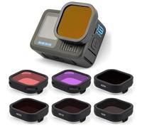 GEPULY 6-Pack ND Filter Lens Set for GoPro Hero 13 Black, ND8, ND16, ND32, ND64, Light Red, Magenta Filters, Snorkel Filter, Neutral Density Circular Polarizer, Protective for Color Correction