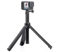 GEPULY 28''Extendable Selfie Stick Portable Vlog for GoPro Hero 12 11 10 9 8 7 6 5 4 3 2, Session, Insta360, AKASO, SJCAM, DJI OSMO Action Camera&Phones (3-in-1: Hand Grip, Selfie Stick,Tripod Stand)