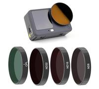 GEPULY Filter Lens Set Fit DJI Action 6 - Push in CPL ND8 ND16 ND32 Neutral Density Polarized Filter, Multi-Coated/Metal Frame/HD Glass DJI OSMO Accessories