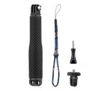 GEPULY Short Selfie Stick Pole Waterproof Hand Grip Adjustable Underwater Monopod for GoPro Hero 13 12 11 10 9 8 7 6 5 AKASO DJI OSMO 5 Pro Action Camera Black