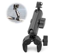 GEPULY Super Camera Tripod Clamp Mount, 20-50mm 360° Dual Ballhead Magic Arm for Motorcycle Handlebar Desk Tube, with 1/4" Thread, Phone Tripod Holder Adapter Universal for GoPro Insta360 DJI