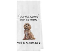 Geqtt Funny Cockapoo Dish Towels - Cockapoo Decorative Waffle Weave Kitchen Towels, Hand Towel, Tea Towel (16×24 Inches)