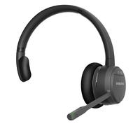 GEQUDIO GC-1 DECT Headset for FritzBox - Wireless Calling with Call Control on FritzFon - Dual Headset with Bluetooth for PC and Smartphone - HD Audio (1-Ear)
