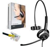 GEQUDIO Headset for GX3+ GX5+ and Compatible with Mitel, Aastra, Poly/Polycom an